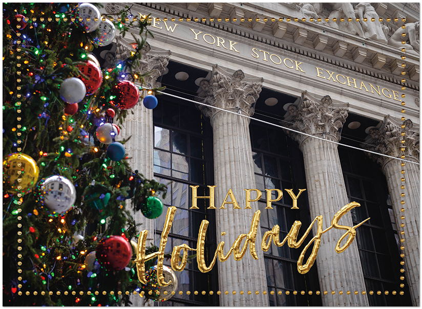 Wall Street Holidays Financial Holiday Cards Posty Cards